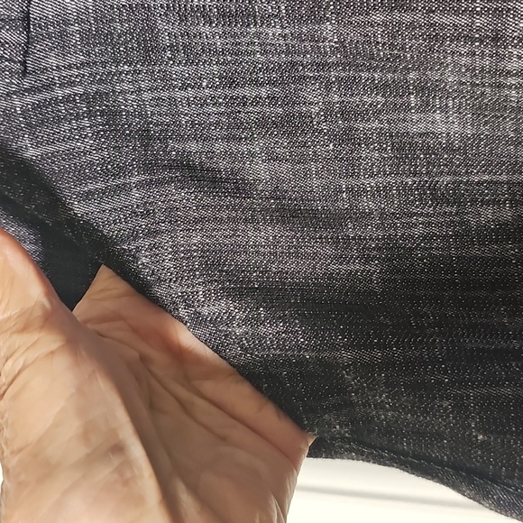 Gray Wide-Leg Pants. By GO-GO. Side Zipper And Buttons. Waist Flat Measurment 37 - Picture 4 of 8